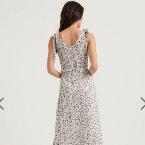 Lucky Brand Ditsy Floral Midi Wrap Dress - Picture 2 of 7
